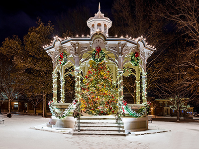Medina Gazebo Christmas Ohio